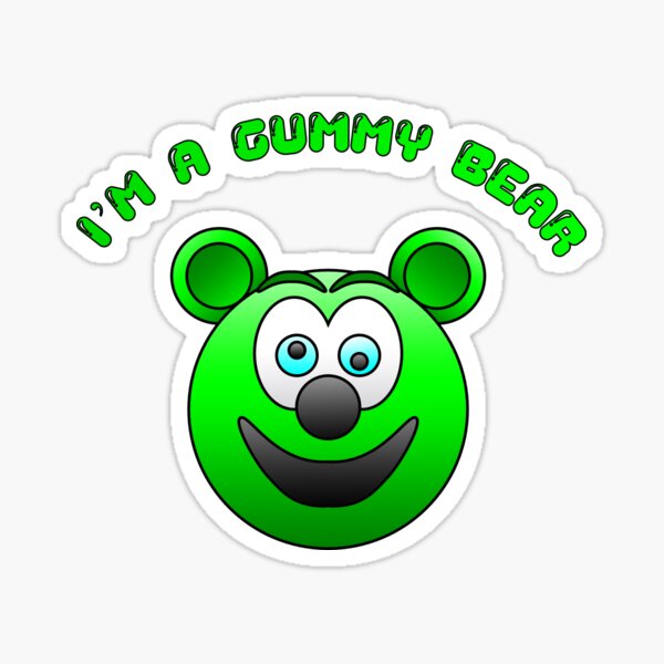 Funny Cute Kids I'm a Gummy Bear Cartoon Gift Sticker for Sale by