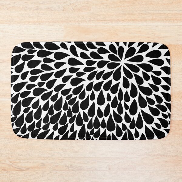 Item preview, Pinched flower Droplets black designed and sold by REFCreative.