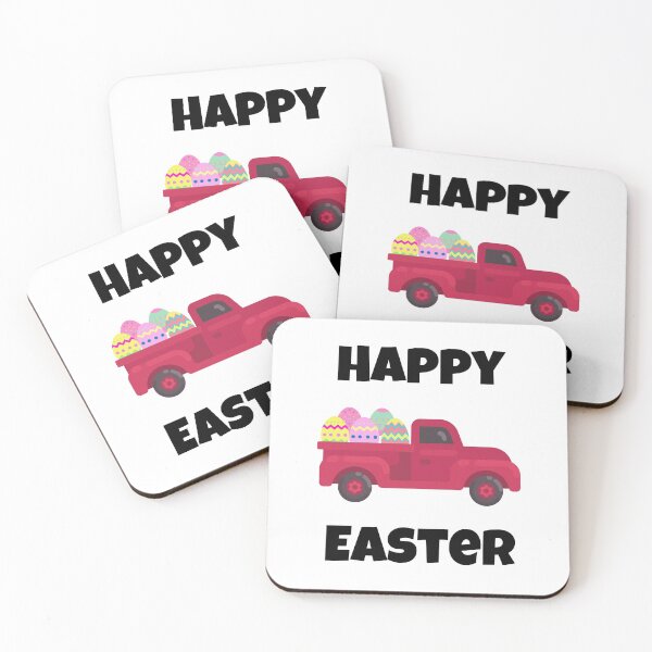 Item preview, Happy Easter, Red Truck carrying Easter Eggs designed and sold by JRice66.
