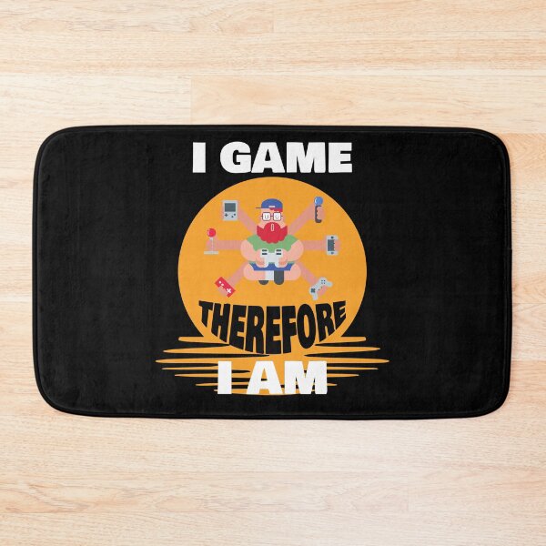 Item preview, I Game Therefore I Am Gaming Addiction Design designed and sold by my-green-gecko.