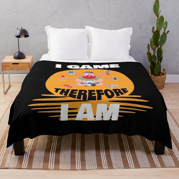 Item preview, I Game Therefore I Am Gaming Addiction Design designed and sold by my-green-gecko.