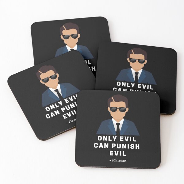 Item preview, Vincenzo - "Only evil can punish evil" Quotes designed and sold by kdramastan.