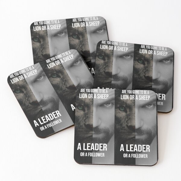 Artikelvorschau, inspirierendes Plakat Wirst du ein Löwe oder ein Schaf, ein Anführer oder ein Anhänger sein? Mann Löwengesicht entworfen und verkauft von KARTICK DUTTA.