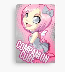 Portal: Companion Cube Canvas Print