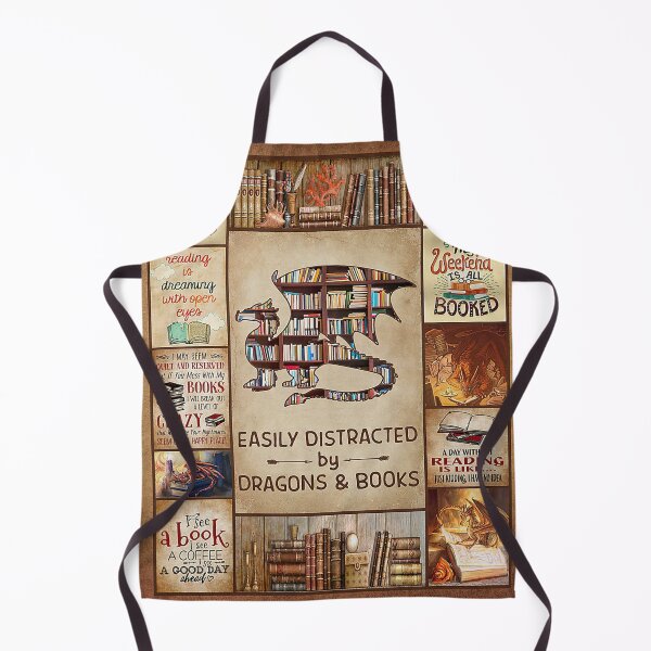 Item preview, Easily Distracted By Dragons And Books-gigapixel designed and sold by Fufufuru.