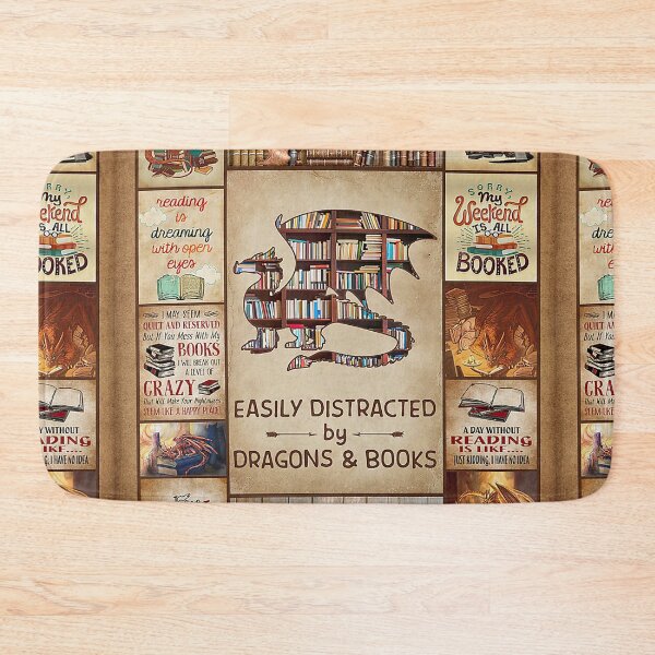 Item preview, Easily Distracted By Dragons And Books-gigapixel designed and sold by Fufufuru.