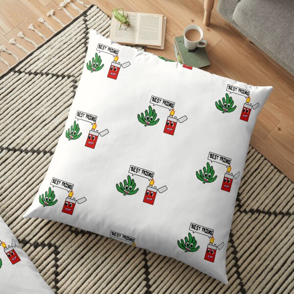 Weed and Lighter Best Friends Floor Pillow