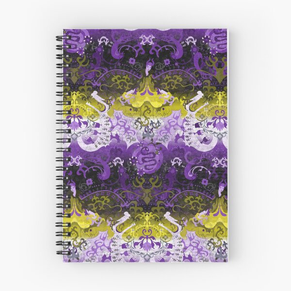 Item preview, Non-binary Dragon Damask -- NonBinary Pride Flag Colors designed and sold by ArgyleImp.