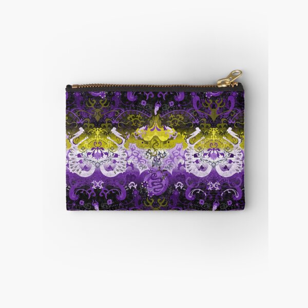 Item preview, Non-binary Dragon Damask -- NonBinary Pride Flag Colors designed and sold by ArgyleImp.