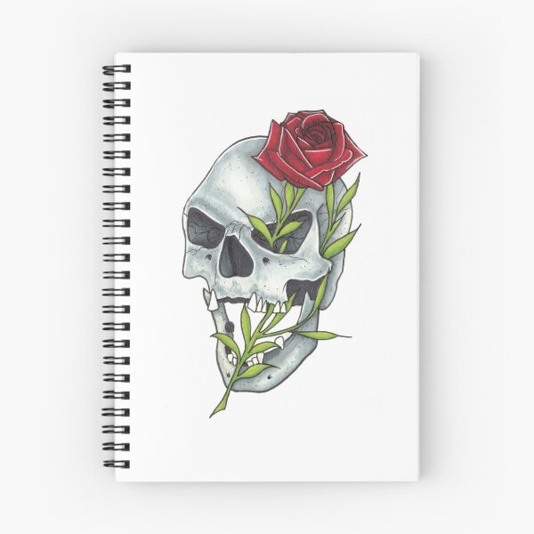 Item preview, Rose piercing through the Skull designed and sold by Kassidy McManus.