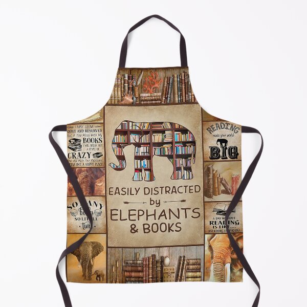 Item preview, Easily Distracted By Elephants And Books gigapixel designed and sold by Fufufuru.