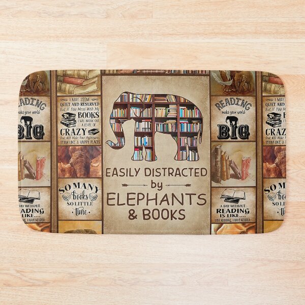 Item preview, Easily Distracted By Elephants And Books gigapixel designed and sold by Fufufuru.