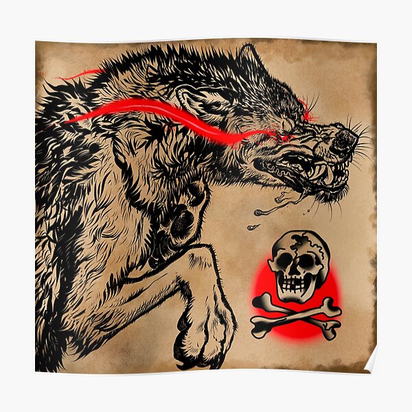 Let The Wolves Guide You Home Poster By Wolfskulljack Redbubble