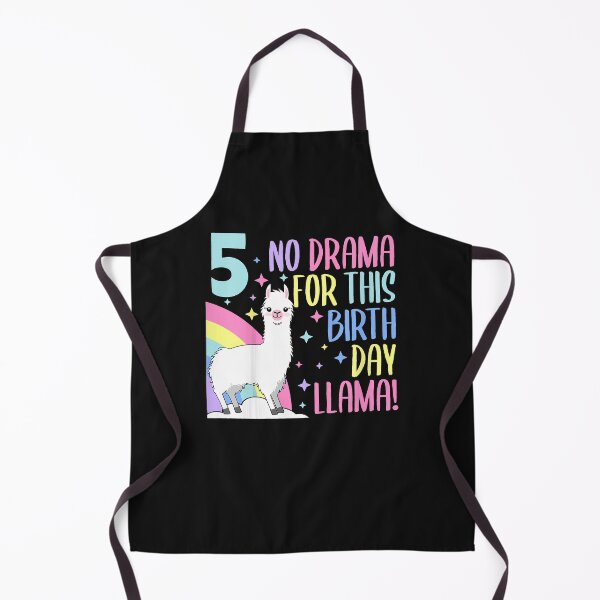 Item preview, Kids 5 Year Old 5th Llama Birthday Party No Drama Birthday Llama T-Shirt designed and sold by Lukifo-Super.