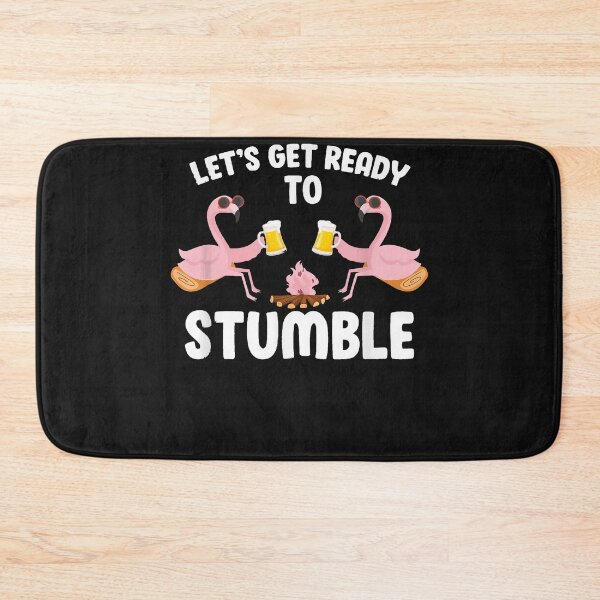 Item preview, Let's Get Ready To Stumble Camping Flamingo Beer Campfire T-Shirt designed and sold by Lukifo-Super.