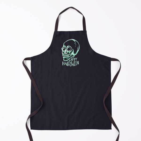 Item preview, Glowing Retro Skull - Happy Halloween designed and sold by The White Bat.