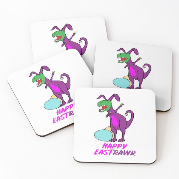Item preview, Easter T Rex Dabbing Happy Eastrawr pink bunny suit designed and sold by friendly-fox.