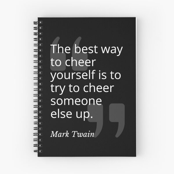 Item preview, Best Way to Cheer Yourself Mark Twain Quotation designed and sold by Primal Frog.