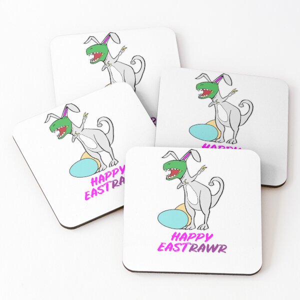 Item preview, Easter T Rex Dabbing Happy Eastrawr white bunny suit designed and sold by friendly-fox.