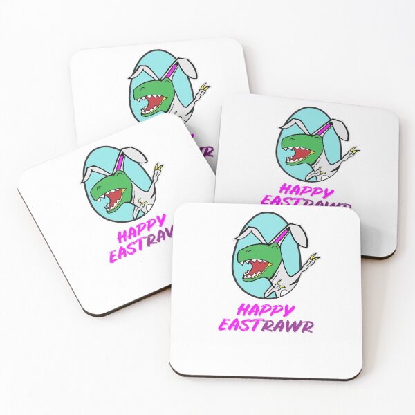 Item preview, Easter T Rex Dabbing Happy Eastrawr white bunny suit in an egg designed and sold by friendly-fox.
