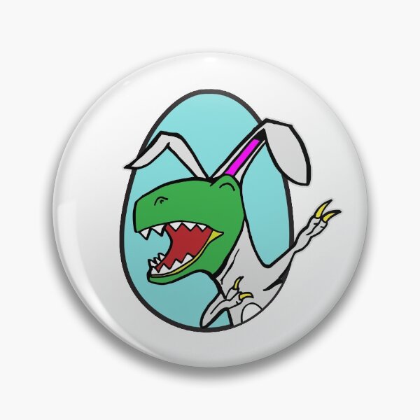 Item preview, Easter T Rex Dabbing Happy Eastrawr white bunny suit in an egg with no text designed and sold by friendly-fox.