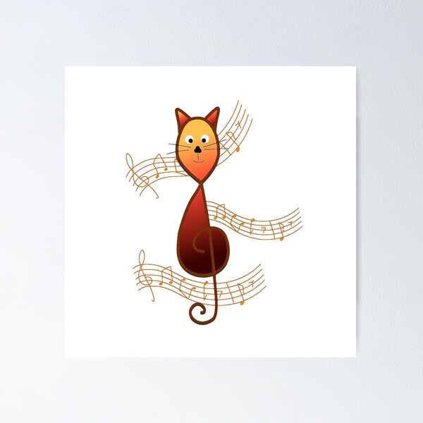 Item preview, Treble Clef Cat designed and sold by imagology.