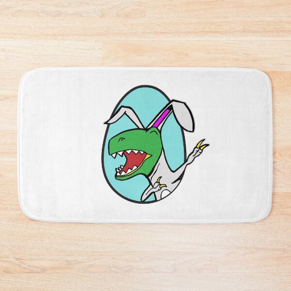 Item preview, Easter T Rex Dabbing Happy Eastrawr white bunny suit in an egg with no text designed and sold by friendly-fox.