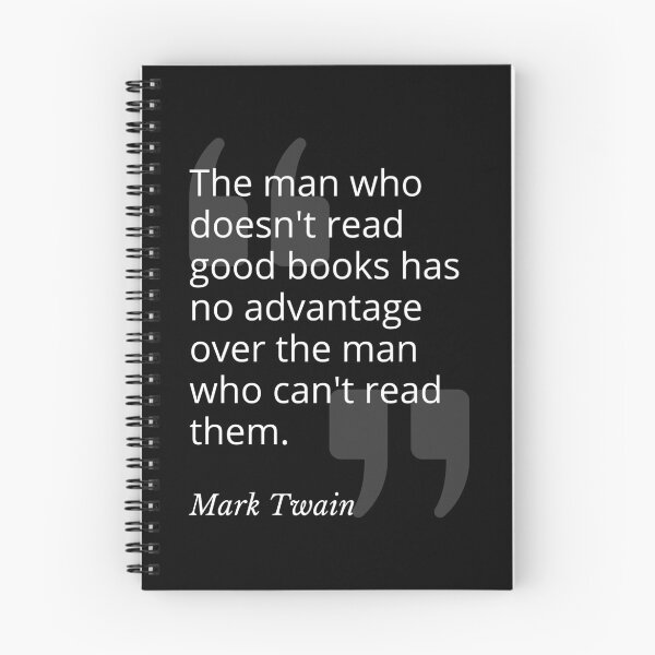 Item preview, Read Good Books Mark Twain Quotation designed and sold by Primal Frog.