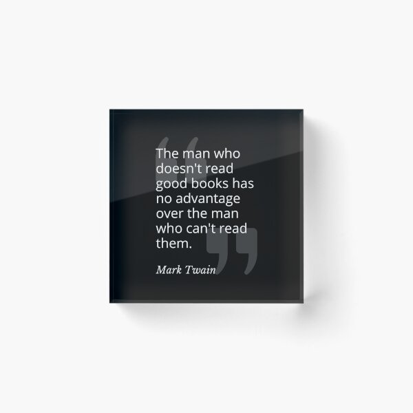 Item preview, Read Good Books Mark Twain Quotation designed and sold by Primal Frog.