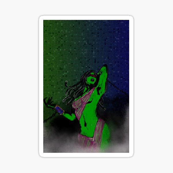 Cover Art for Medusa Graphic Novel Sticker