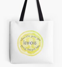 Wenn das Leben dir Lululemon gibt Tote Bag