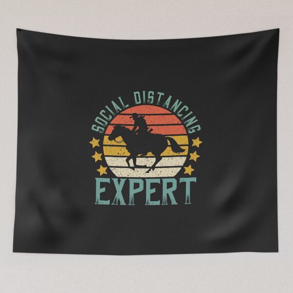 Item preview, Funny Horse Rider Social Distancing Expert designed and sold by DreamColor.
