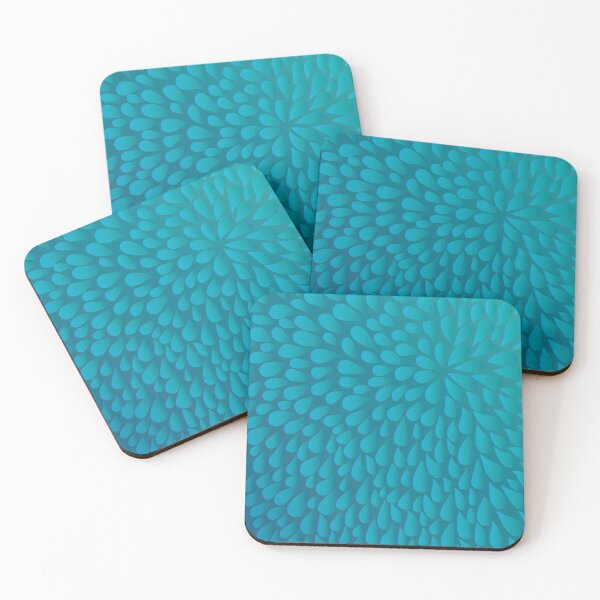 Item preview, Pinched flower Droplet Blue designed and sold by REFCreative.