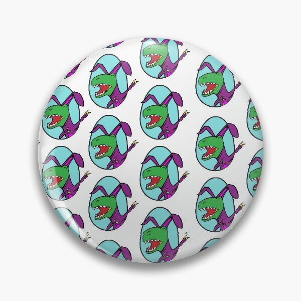 Item preview, Easter T Rex Dabbing Happy Eastrawr purple bunny suit repeating pattern designed and sold by friendly-fox.