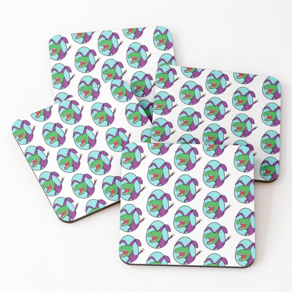 Item preview, Easter T Rex Dabbing Happy Eastrawr purple bunny suit repeating pattern designed and sold by friendly-fox.