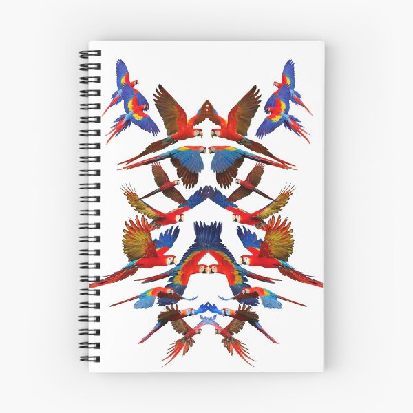 Item preview, Flock of Scarlet Macaws with White Background designed and sold by JungleVision.