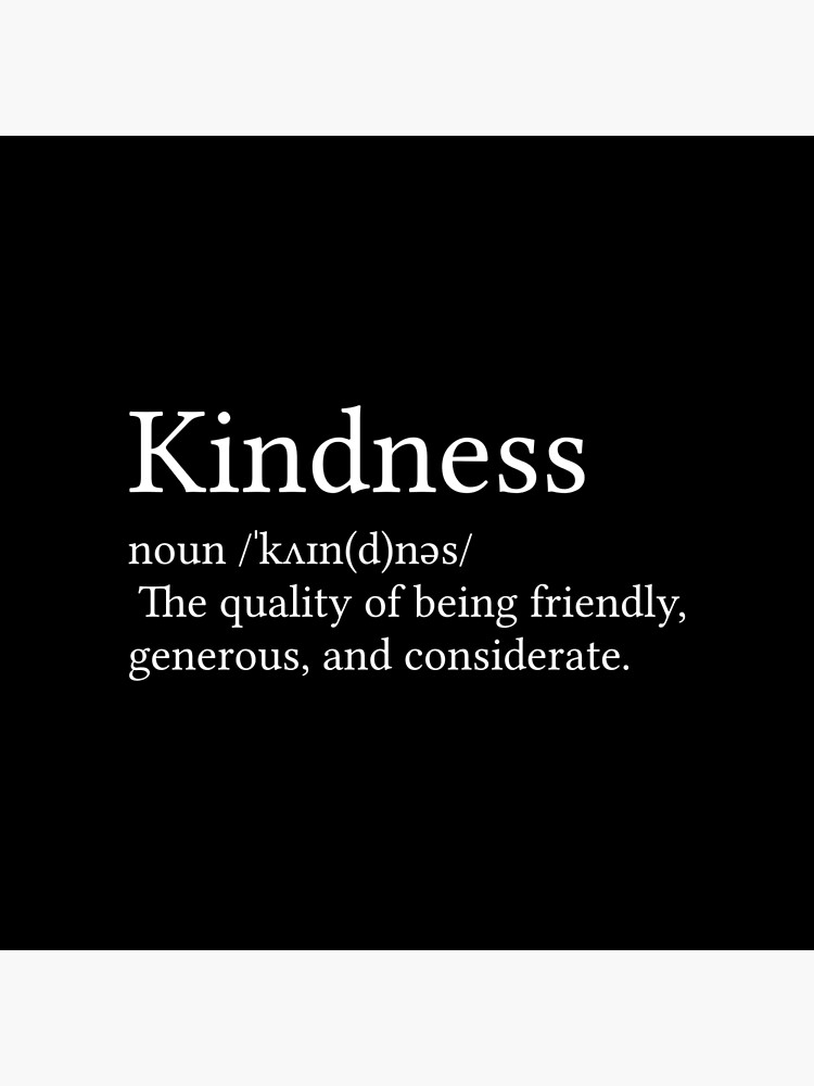 kindness-definition-poster-for-sale-by-milacb-redbubble