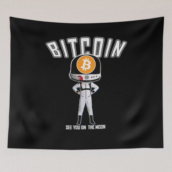 Item preview, Big Head Bitcoin BTC Moon Man Cryptocurrency See You On The Moon  designed and sold by Sujitra  Romyen.