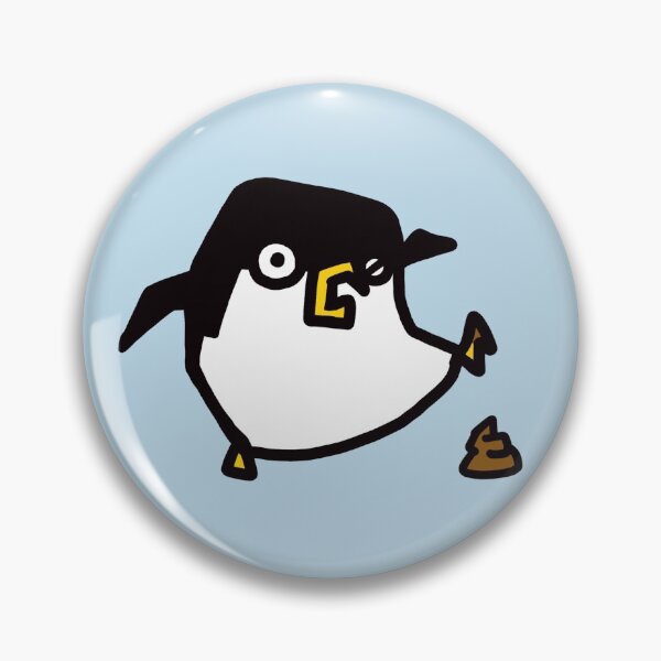 Item preview, Step in poop penguin designed and sold by StudioCatNoir.