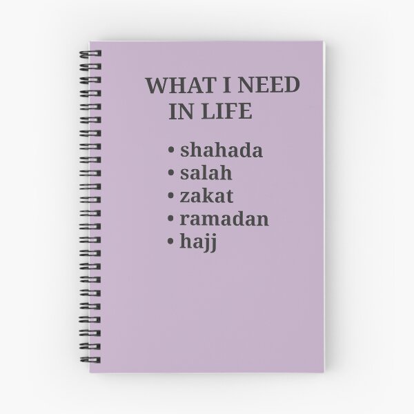 Item preview,  What I need in life, shahada, salah, zakat, ramadan, hajj, designed and sold by RealMuslamic.