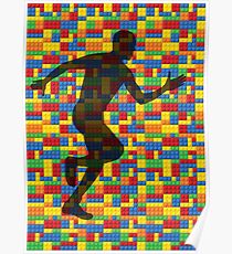 Lego - human body - running man Poster