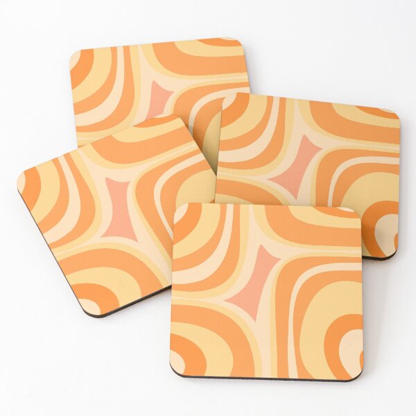 Item preview, Orange Groove Retro Abstract Pattern  designed and sold by kierkegaard.
