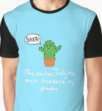 Tsundere Cactus Graphic T-Shirt