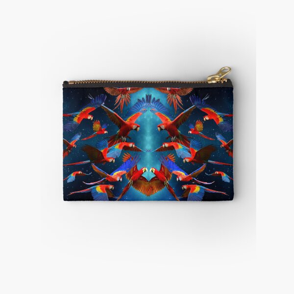 Item preview, Flock of Scarlet Macaws with Blue Galactic Background designed and sold by JungleVision.