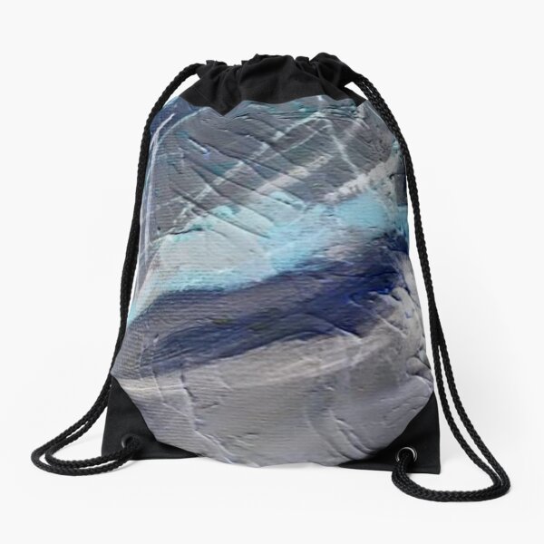 Icy Blue Drawstring Bag