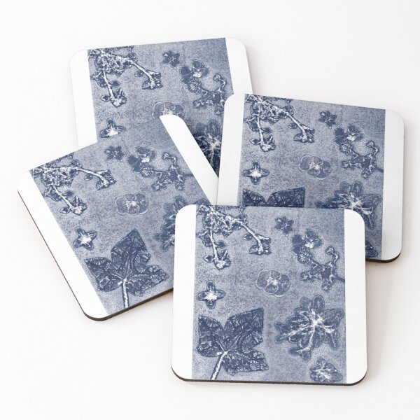 Item preview, Unedited Dark blue plant print  designed and sold by cam-llaguno.