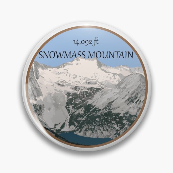 Item preview, Snowmass Mountain Illustration designed and sold by scrossdesigns.