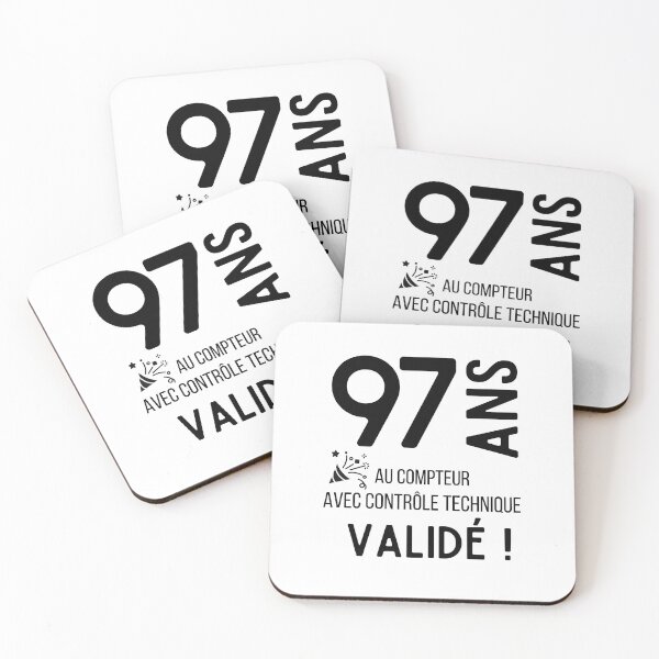 Item preview, 97 years old on the clock with validated technical control humor gift for birthday designed and sold by TeeJfm.