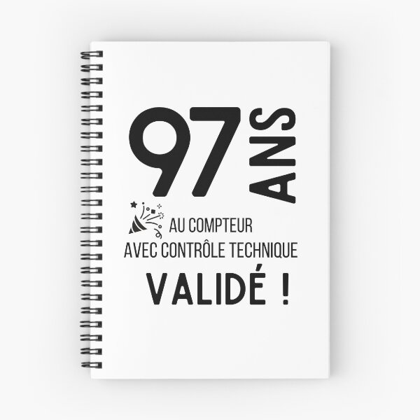 Item preview, 97 years old on the clock with validated technical control humor gift for birthday designed and sold by TeeJfm.
