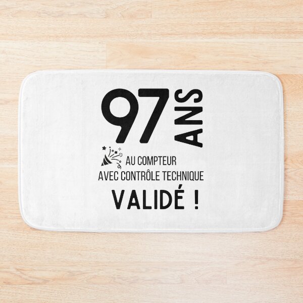 Item preview, 97 years old on the clock with validated technical control humor gift for birthday designed and sold by TeeJfm.